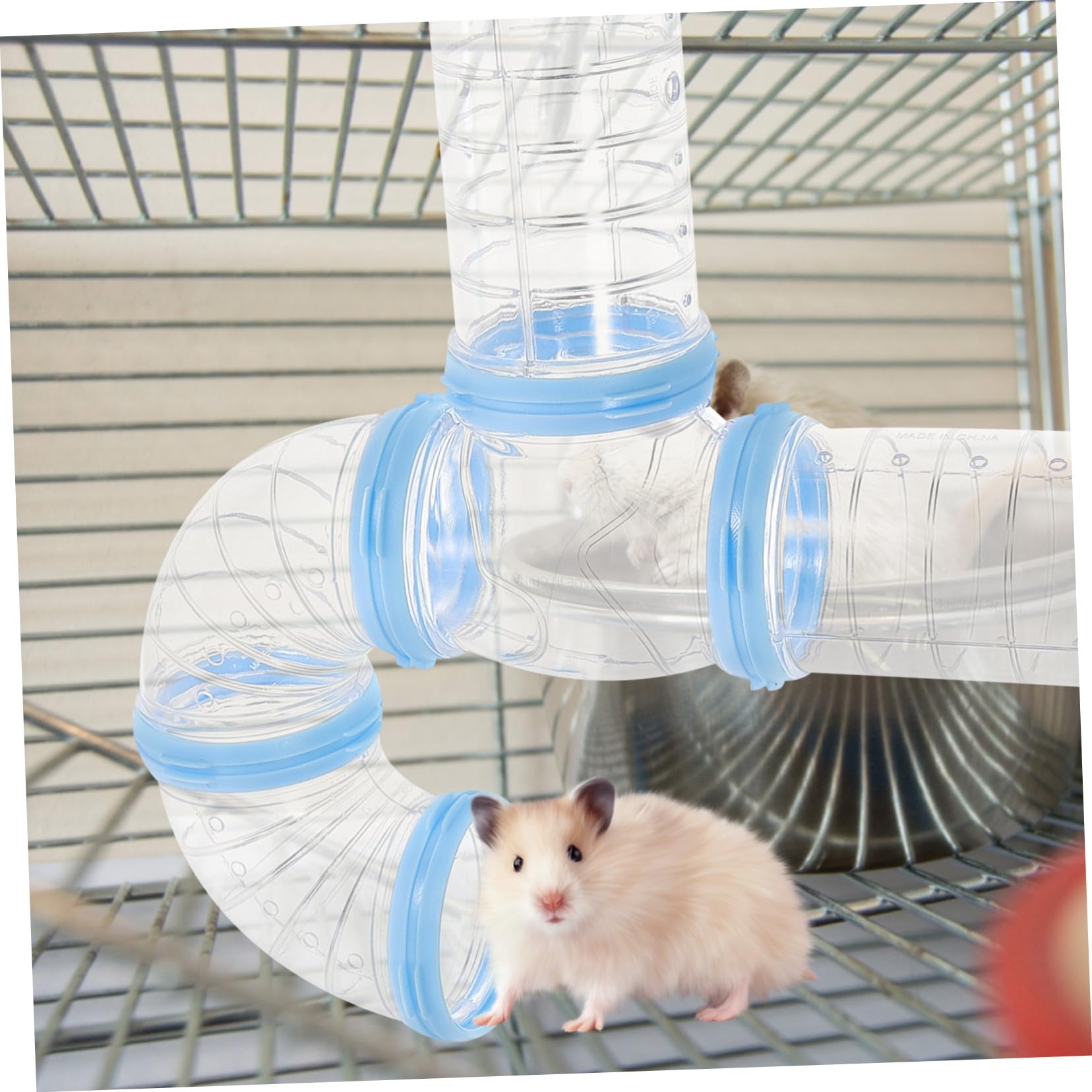 Hamstertunnelröhre aus Kunststoff, 2 Satz, Verbindbar für Kleintiere