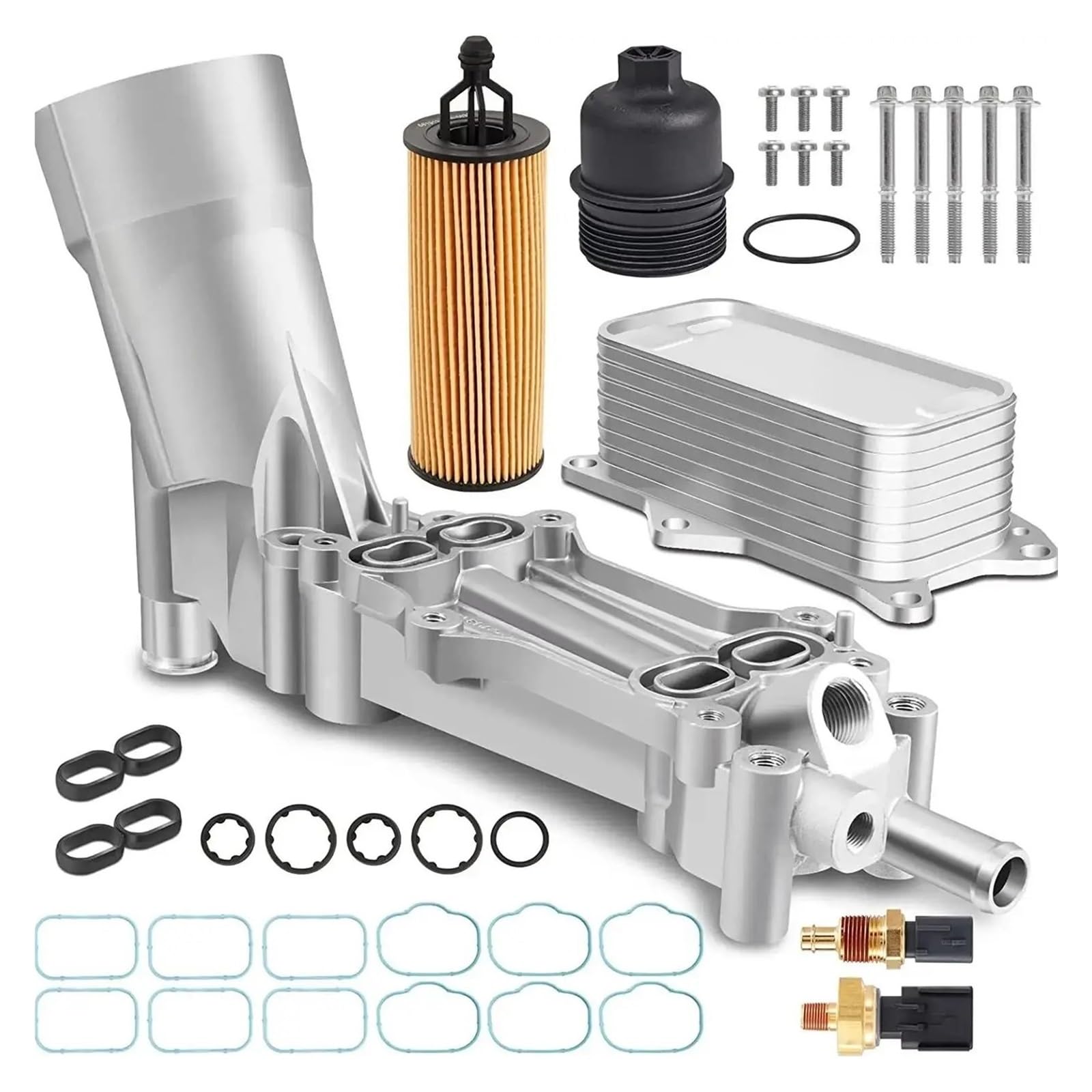 Chłodnica oleju samochodowego Pasuje do Dodge Chrysler Ram pasuje ładowarki Cherokee 926-959 aluminiowy adapter filtra oleju obudowa silnika Płyta chłodząca