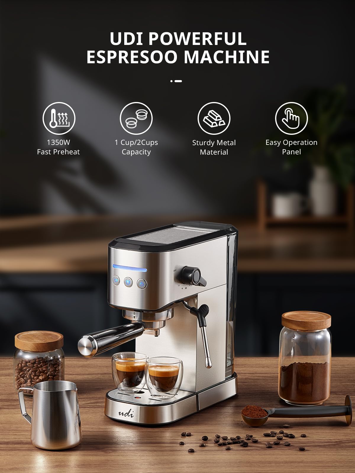 UDI Espresso Machine - Make Cafe-Quality Coffee at Home -4 UDI Espresso Machine - Make Cafe-Quality Coffee at Home -4