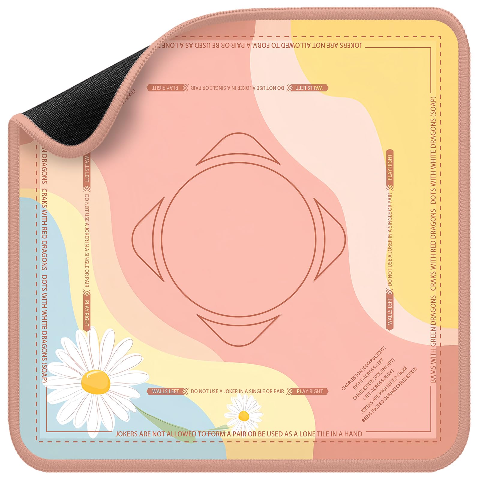 Mahjong Mat for Table Durable Mahjong Table Cover with Unique Design, Premium Mahjong Accessories, Perfect Mahjong Gifts for Women, Game Mat for