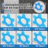 Hexagonal Tile Spacers 6 in 1 Multicolor Reusable Leveling Discs (1mm - 5mm) Large Color Coded Tile Clips for DIY and Professional Tiles Perfect for Floor Wall