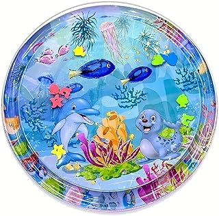 100 X 100 Infant Toy Gift Activity Play Mat,Baby Infant Toddlers Inflatable Water Play Floor Mat Children Growth Activity ...