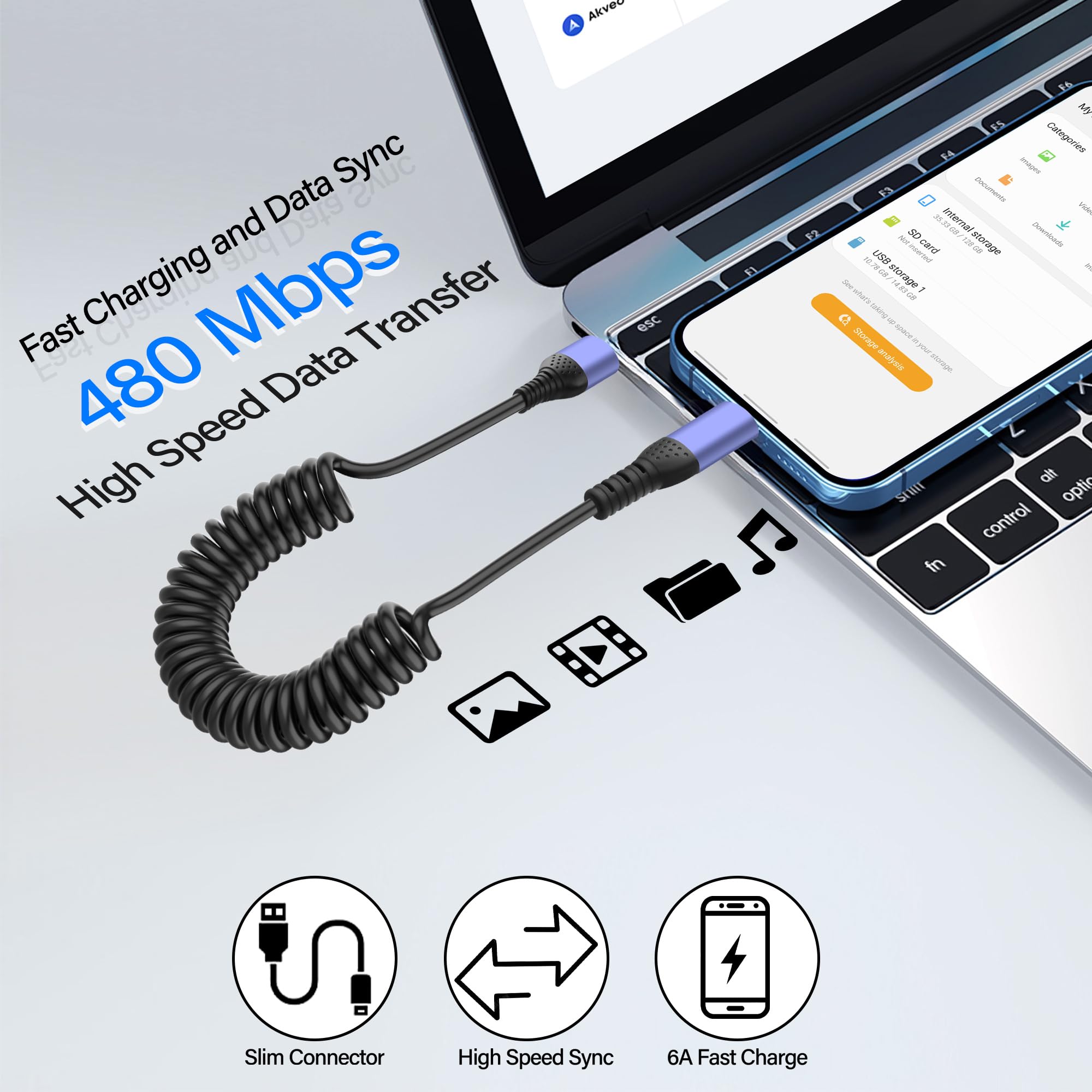 USB Charging & Data Sync Cable For Olympus VR-360, VR-350, VG-170 Digital Cameras