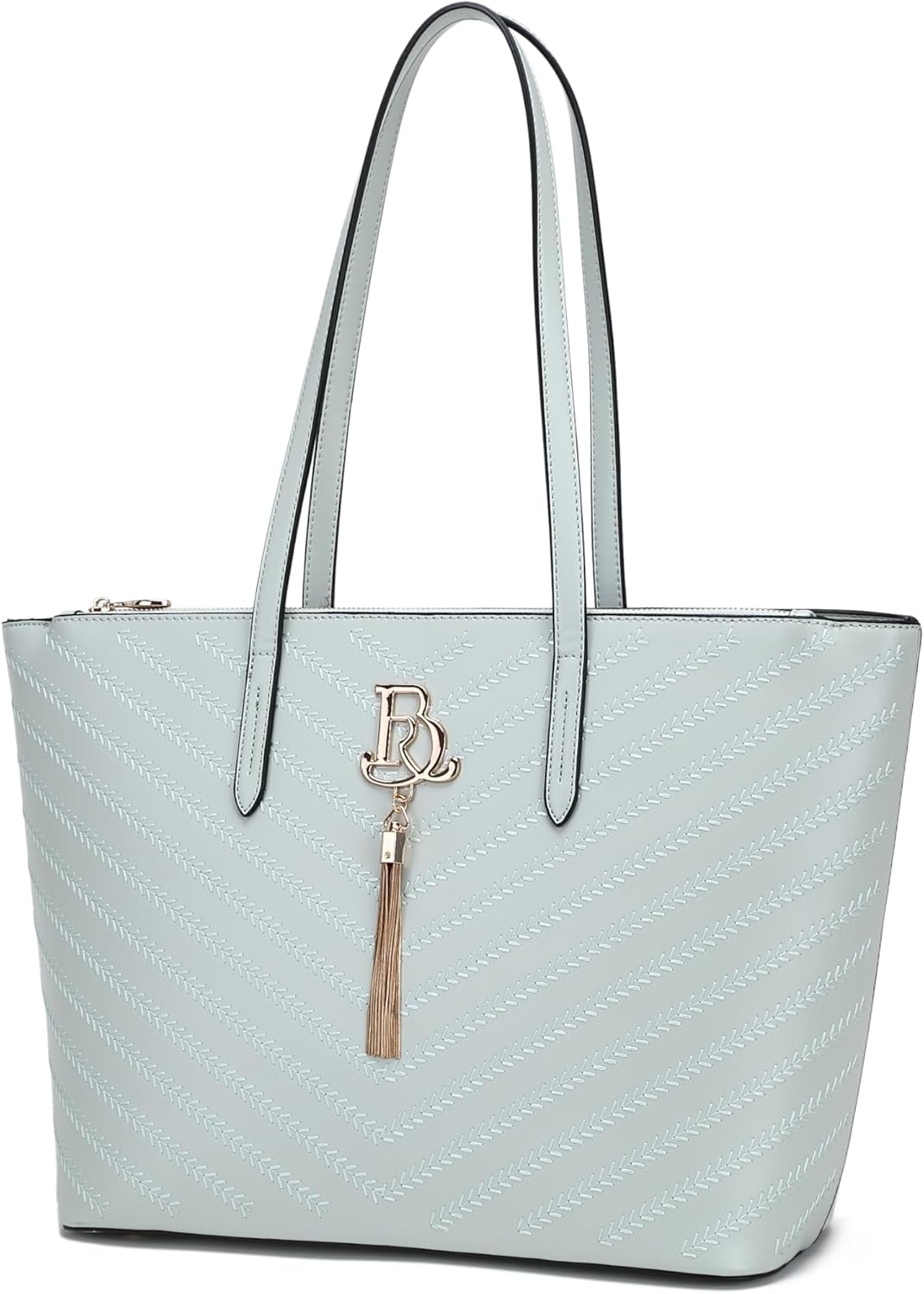 Italy Women's Tote Bag – Elegant Designer Handbag with Gold Detailing & Spacious Interior