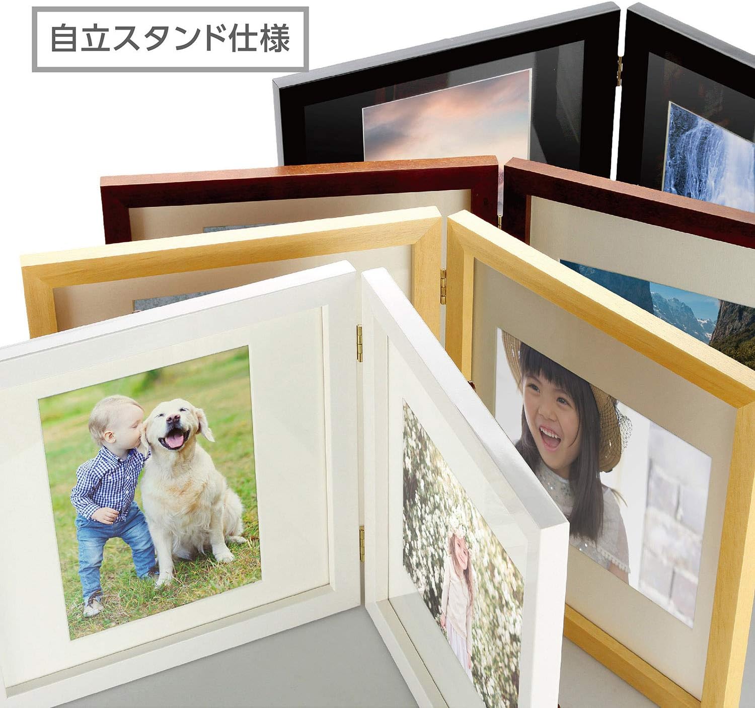 Hakuba Square Wooden Frames Carre (Boyfriend) Large , blk