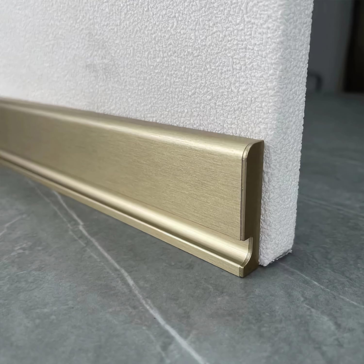 JARBIH Minimalist Skirting Baseboard, 20 Packs H5cm(2inches) Metal ...