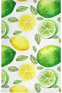 STAYTOP 4PCS Kitchen Dish Towels,Lime Lemon Super Soft and Rapid Drying Kitchen Towels,Multifunctional Microfiber Towels,Cloth Napkin Decorative 28x18in