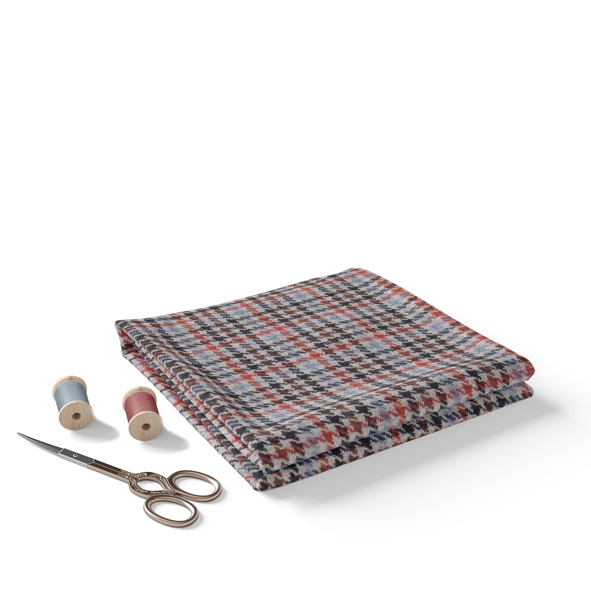 b bigreams - your comfort is our mission BIGREAMS Unstitched 70% Wool Checkered Pants Fabric – 1.5 Meter Trouser Piece | Warm, Soft & Durable | Classic Check Pattern | Ideal for Winter Formal Wear-picture-52