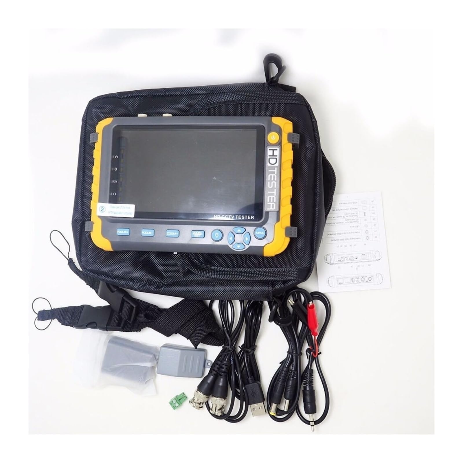 Tester CCTV, IV8W CCTV AHD/CVI/TVI CVBS Tester | Z CCTV Tester kamer CCTV Testery AHD z wejściem VGA Tester wideo CFTV Mini Monitor do testowania kamer CCTV i IP.
