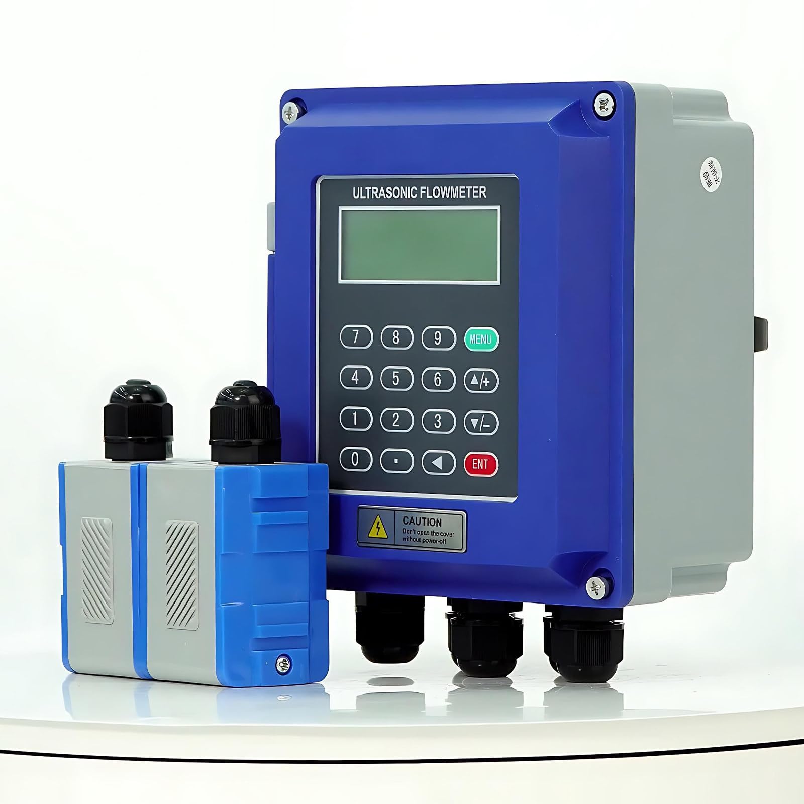 CGCSYZ Portable Ultrasonic Flow Meter for DN15~DN6000mm Pipes – Non-Invasive Water/Oil/Sewage Measurement, LCD Display, -30~160℃, Wall-Mounted & Portable Design for Easy Use