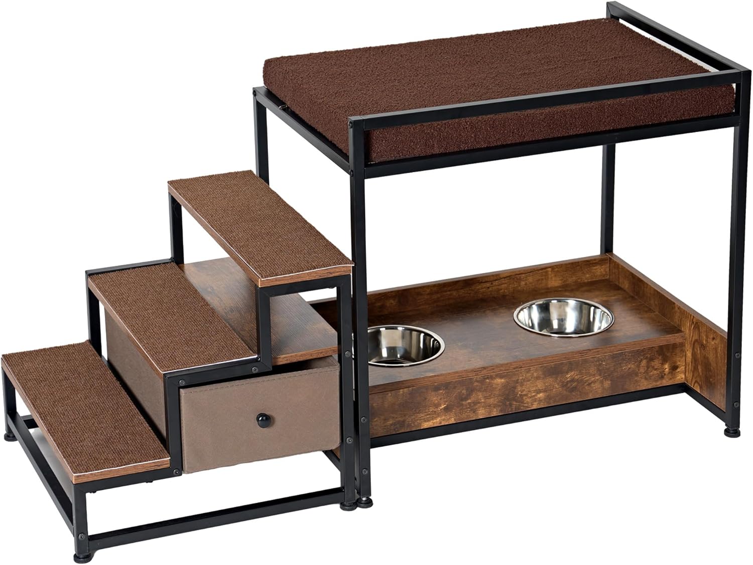 SDHYL Dog Window Perch with Storage, Elevated Dog Bed Dog