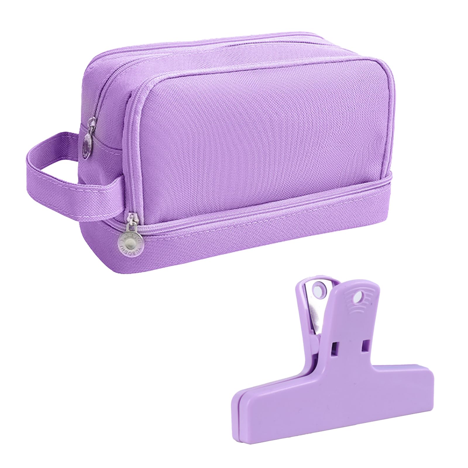 DKDDSSS Estuche Escolar, Estuche Escolar Grande Capacidad, con 4 Compartimentos Estuche de Lápices Organizador, para Niña Niños Adolescentes Estudiantes, Púrpura