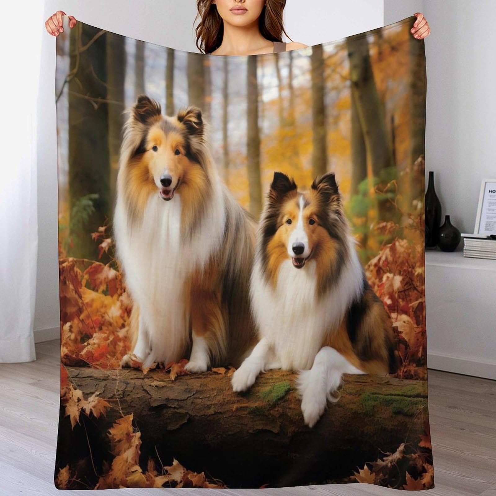 Couverture moelleuse chien plaid polaire doux flannel chaud toutes saisons 150x200