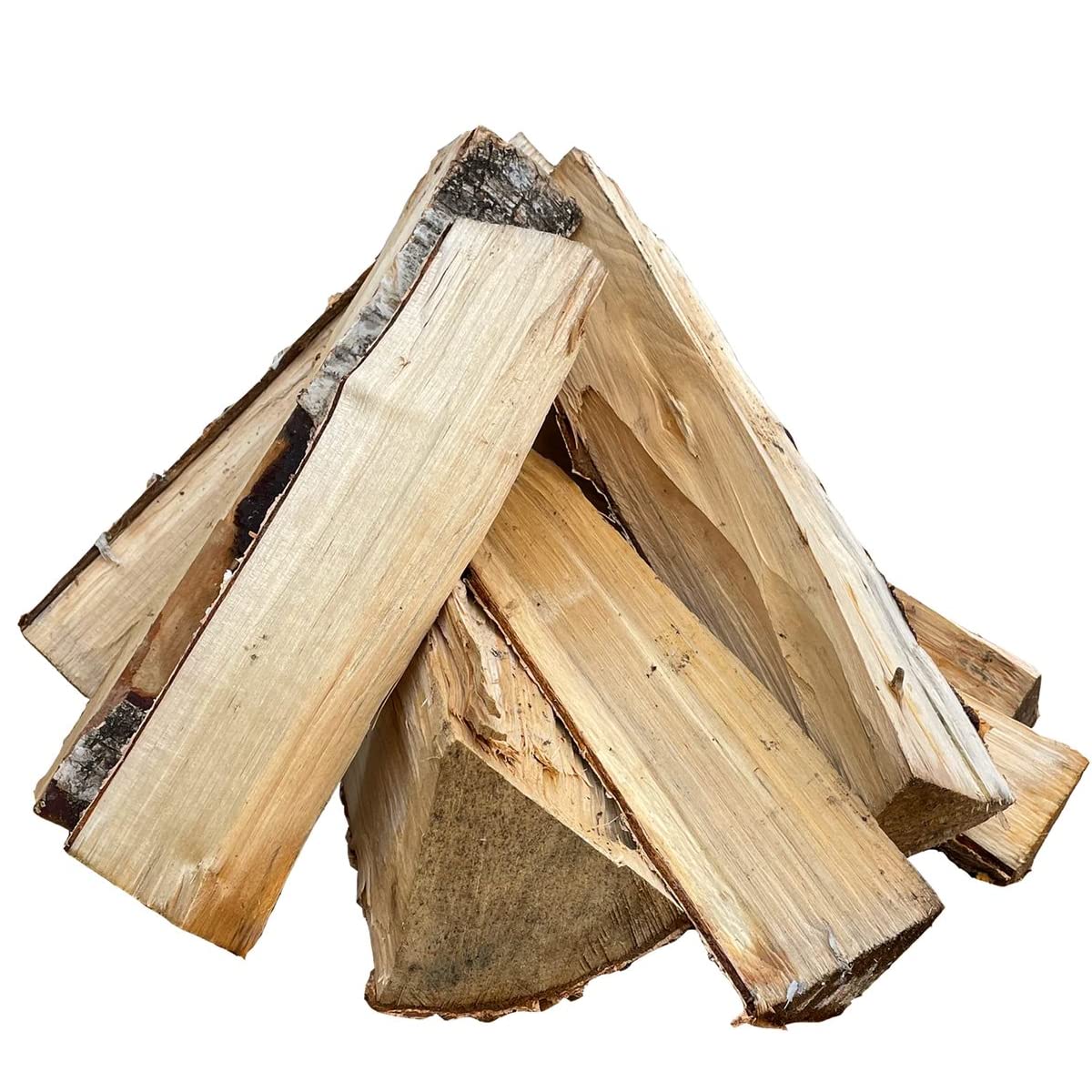 VBChome Legna da ardere in legno duro, quantità 20 kg, legno di quercia, pioppo, betulla, 30 cm, legno essiccato, legna da ardere, falò e stufe, legna da ardere, 10500 kg, legno naturale, pronta