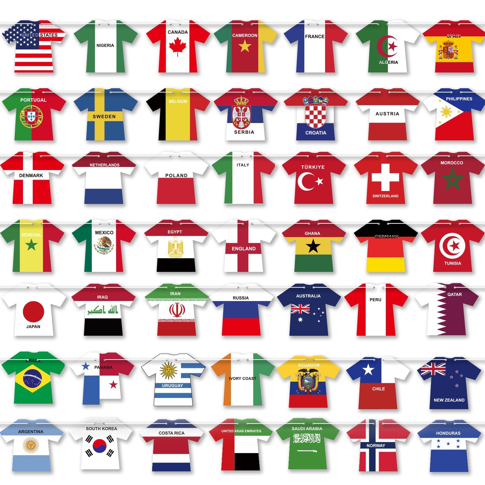 Set Soccer Trophy Decoration, Football Themed Party Supplies with Country Flags, Championship Trophy Decor for Sports Events, International Flags for Home Decor and Celebrations-image-31