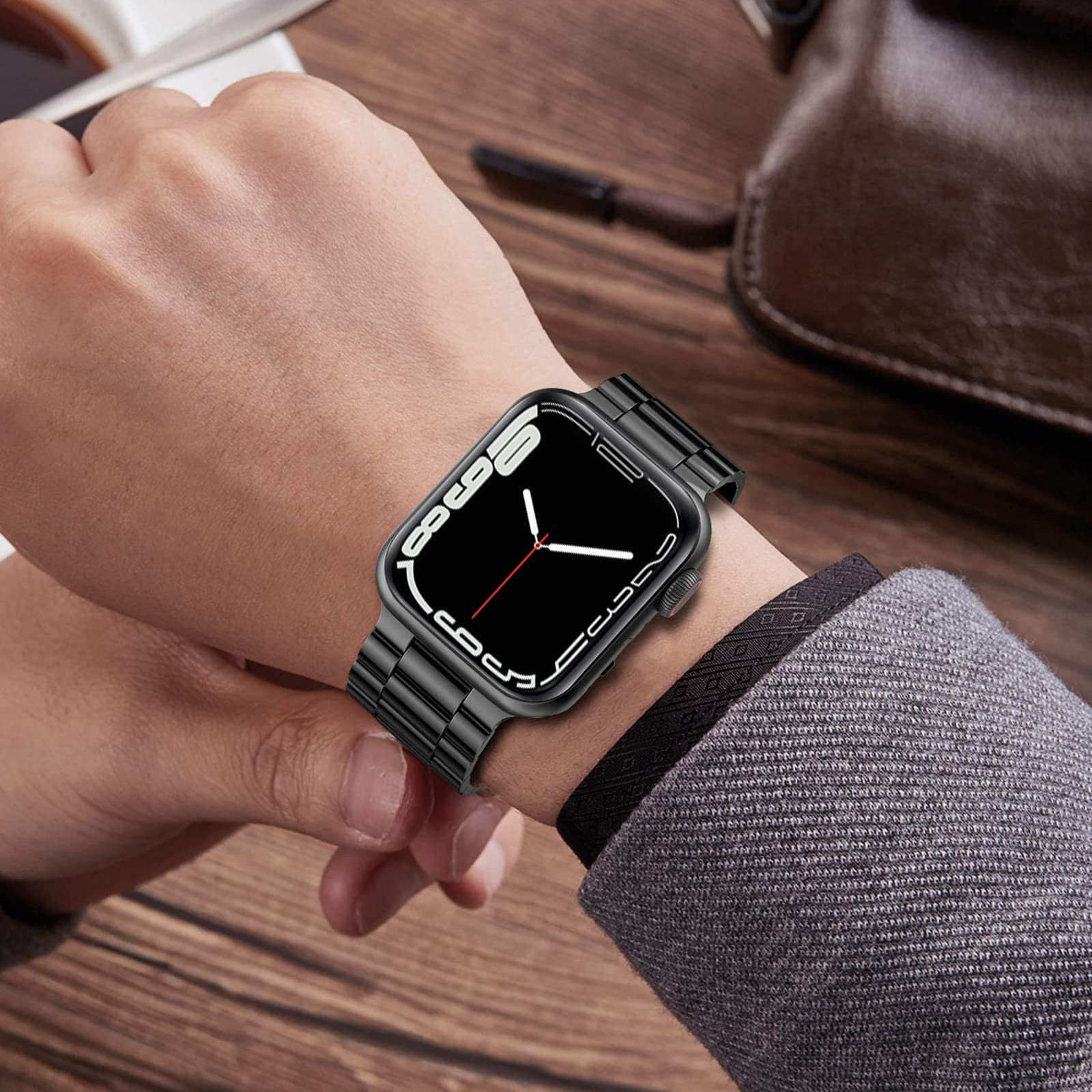 Amazon.co.jp: [YOFITAR] for Apple Watch 用バンド ステンレス製 44mm 
