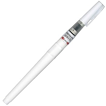 Amazon.com: Kuretake ZIG White Brush Pen : Office Products