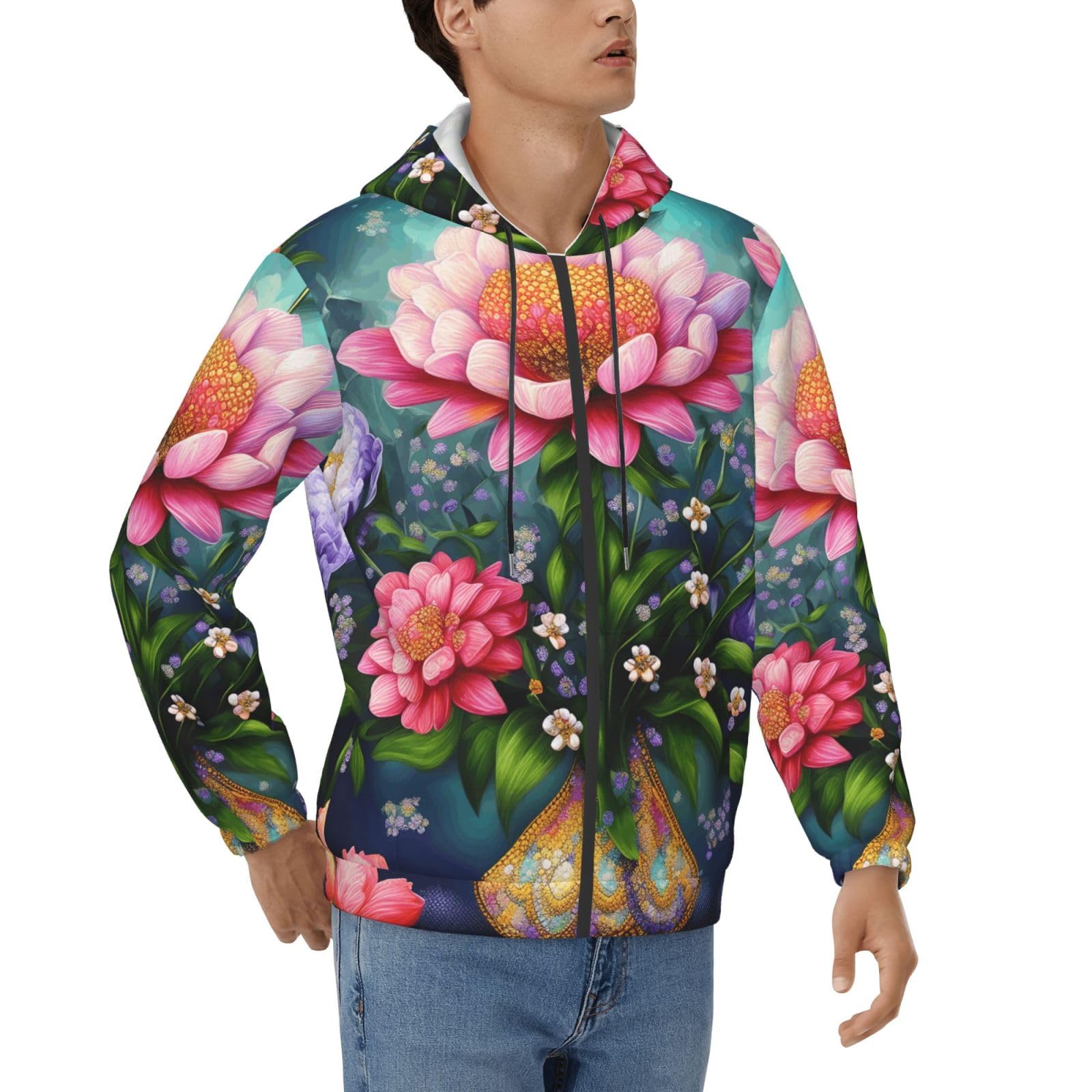 Sweat à capuche décontracté pour homme chaud pour mi-saison et hiver - 8