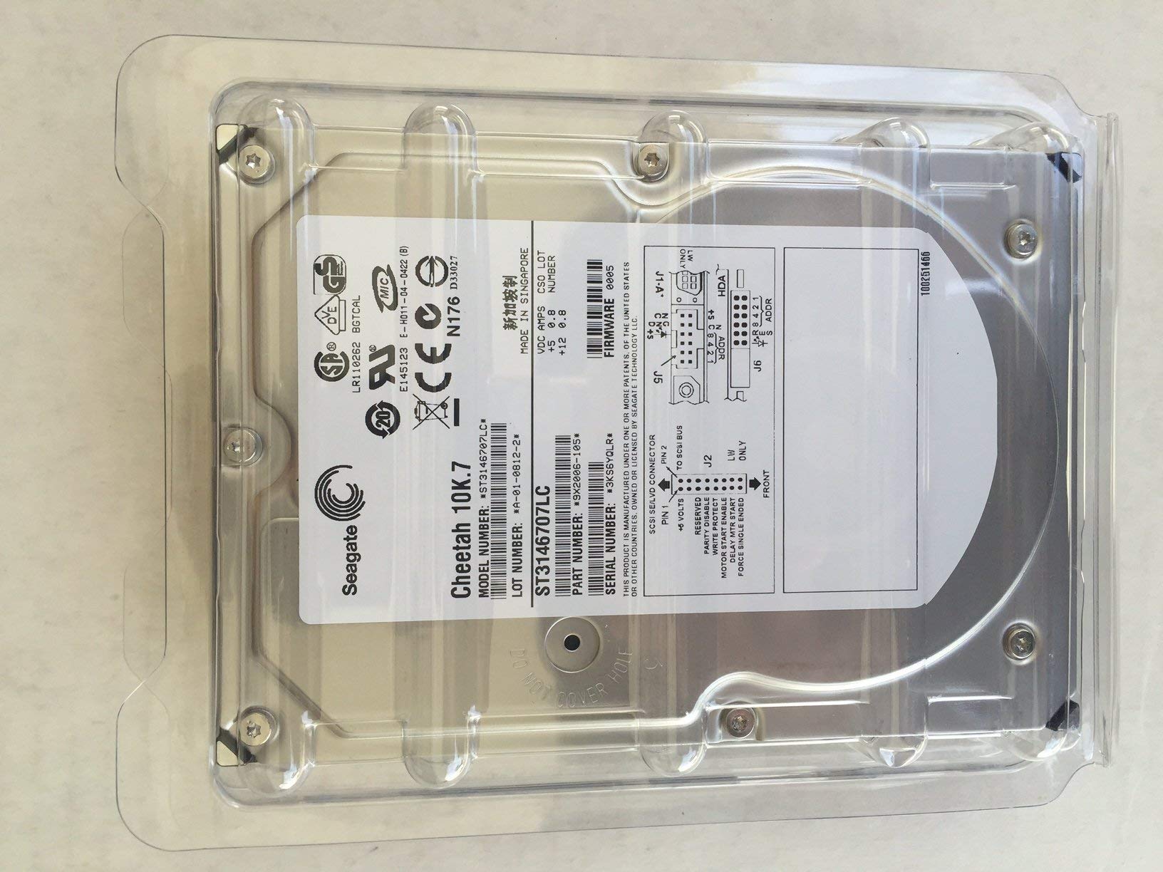 Seagate Cheetah 73GB 3 5 SCSI 10K Server Hard Drive HDD In Caddy St373405lcv (2) 62380 P Seagate Cheetah 73GB 3 5 SCSI 10K Server Hard Drive HDD In Caddy St373405lcv (2) 62380 P