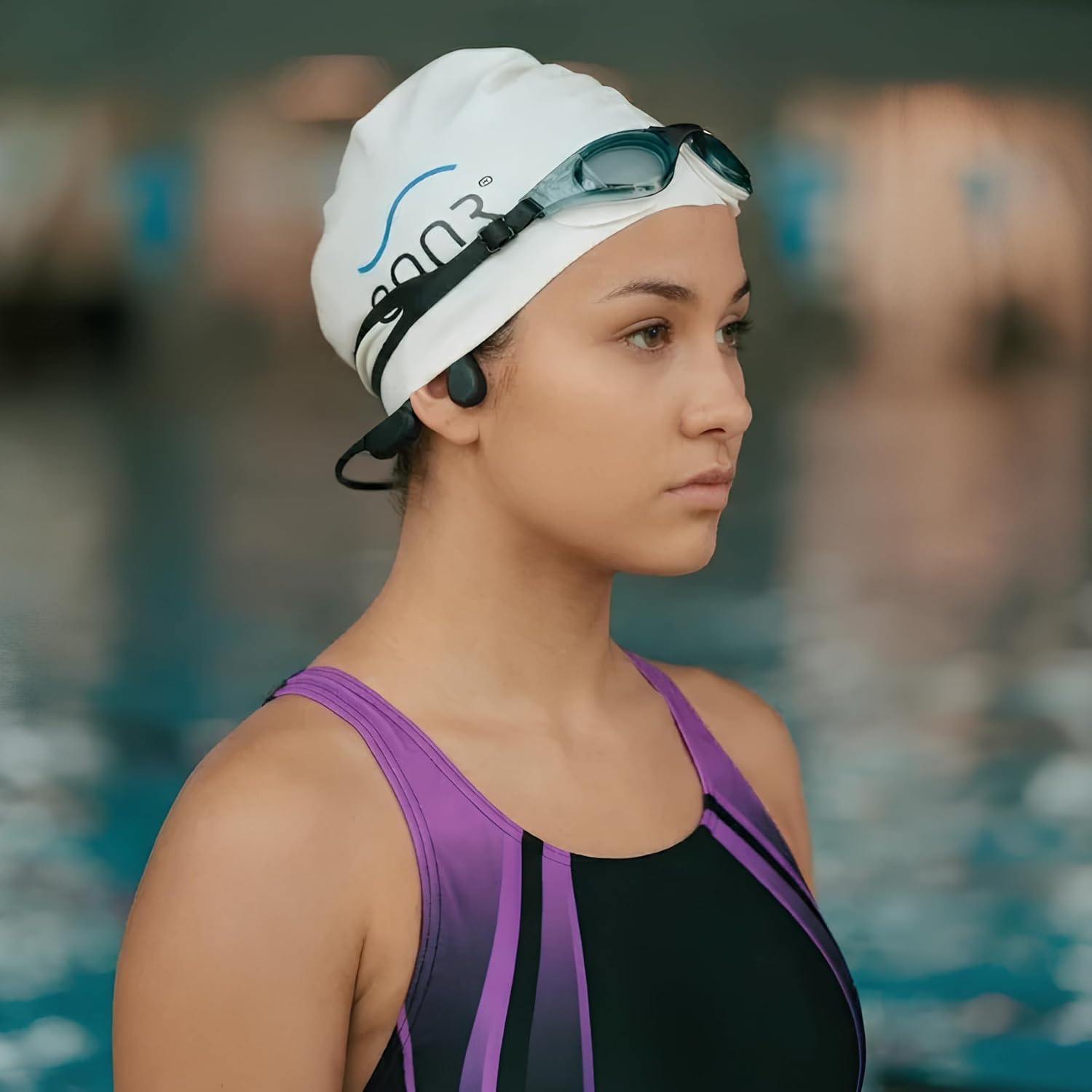 SONR Bone Conduction Swimming Headphones: 32GB Waterproof MP3 Player and Bluetooth Sport Earphones with Microphone for Swimming, Running and Triathlon