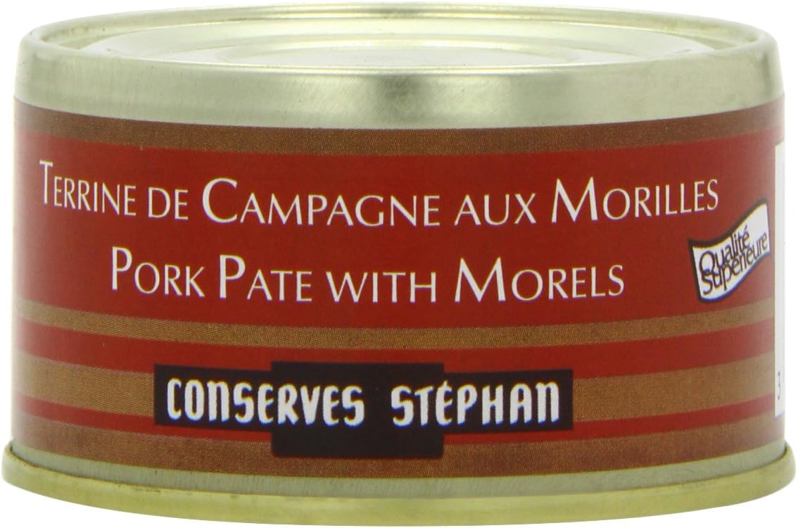 Stephan Country Pork Pate with Morels 130 g (Pack of 6)