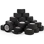 6 Rolls Elastic Self Adhesive Bandage Wrap 4 Inch, Breathable Non Woven Cohesive Bandage, Vet Wrap for Dogs, Ankle Sprains Swelling Medical First Aid Tape, Sports Athletic Tape Hot Pink