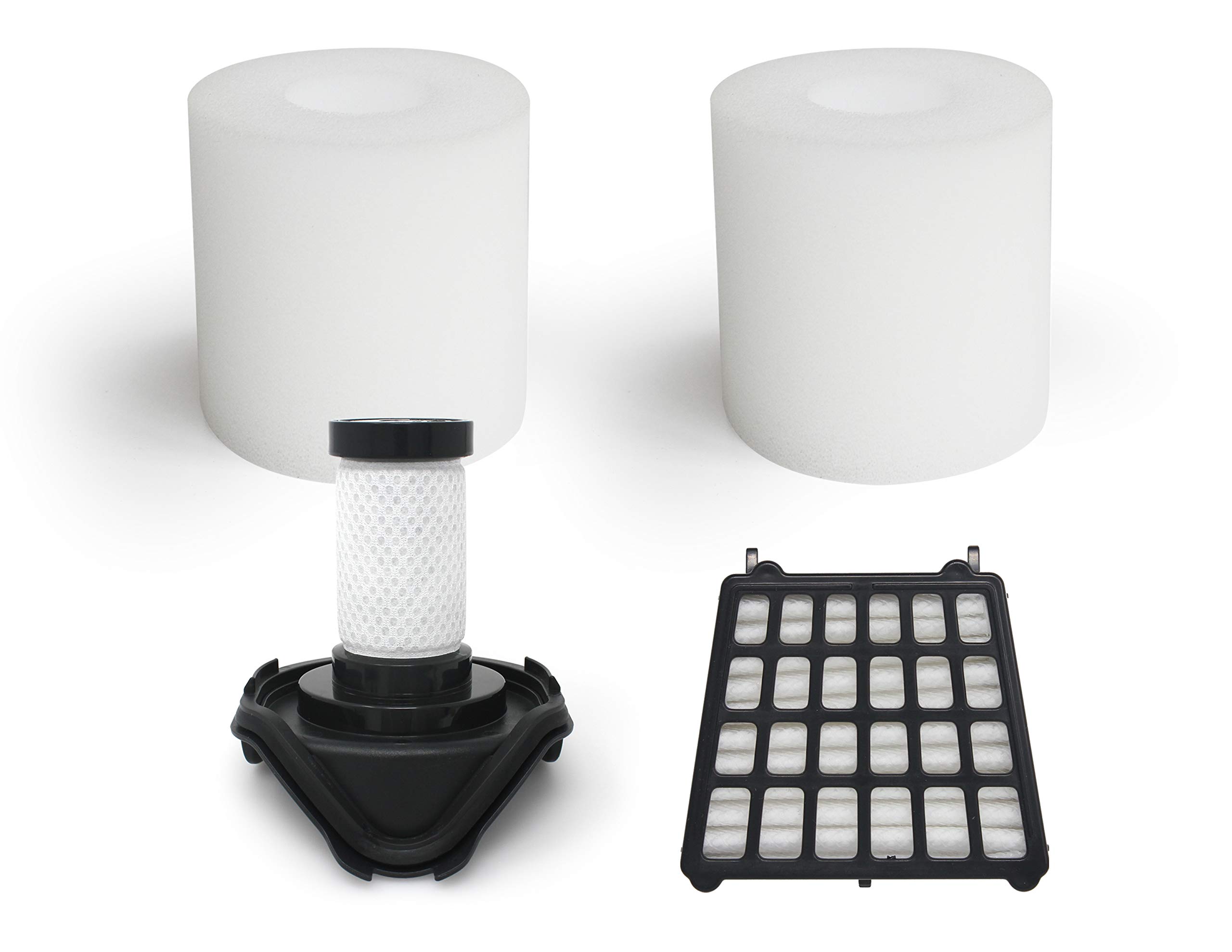 Fette Filter Vacuum Filter Kit Compatible with Shark FLEX DuoClean Corded Ultra-Light For Model #'s HV390, HV391, HV392 Part # 461FFJV390 & 464FFJV390 1 HEPA Filter + 2 Foam Filter+ 1 Pre-Motor Filter