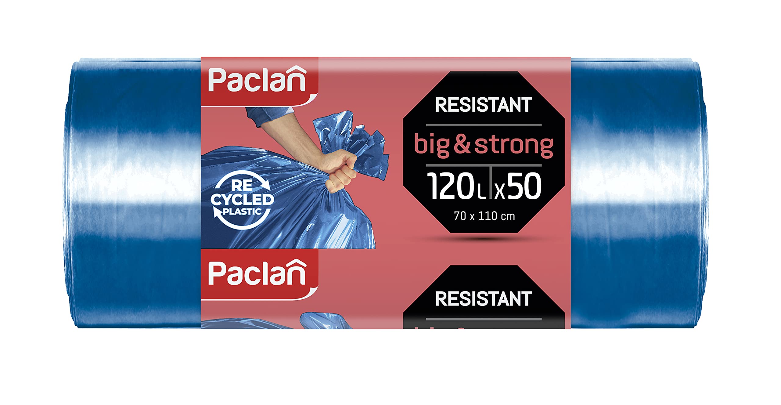 Paclan 50 x 120L Blue Bin Sacks