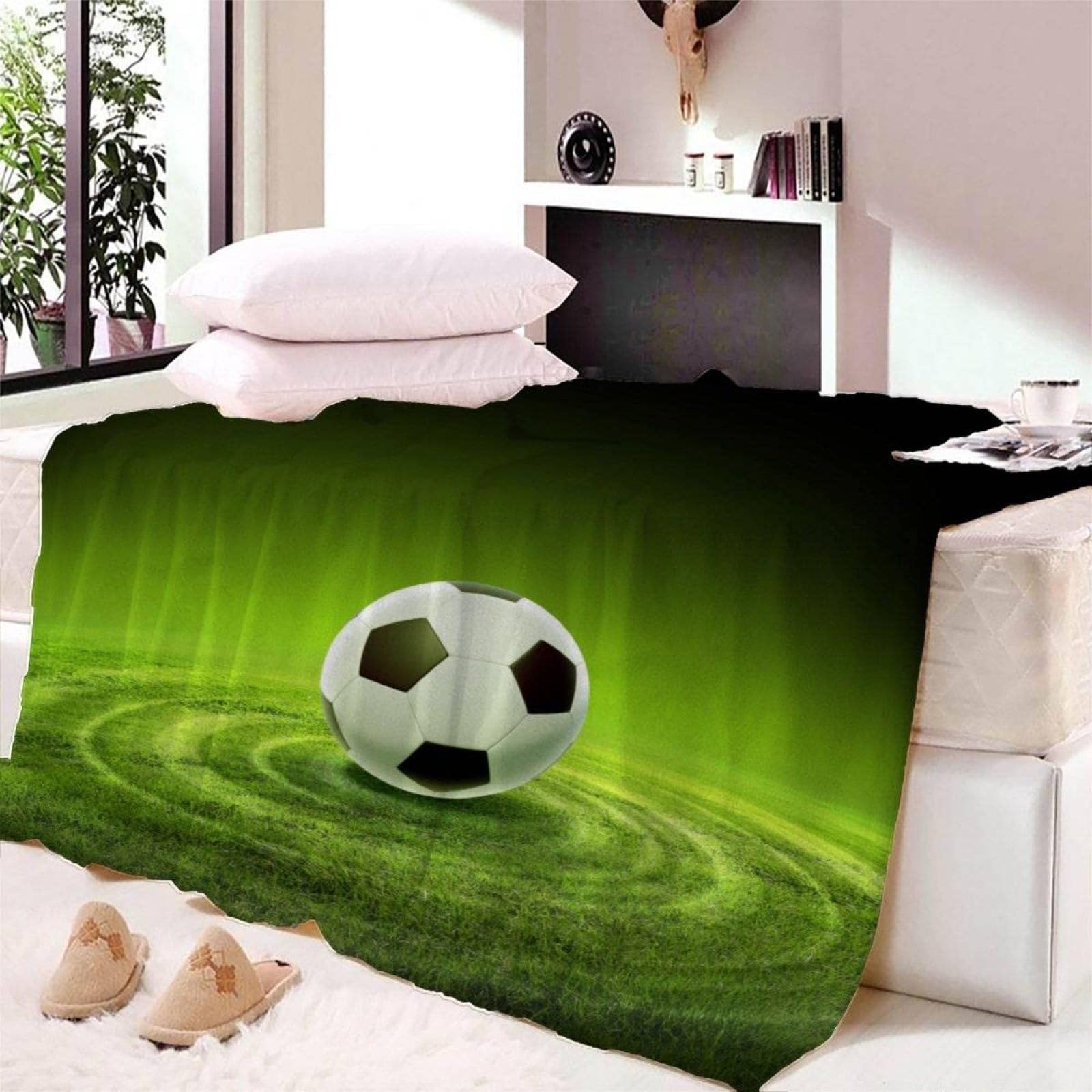 Coperta Da Calcio Per Ragazzi, Coperta In Pile A Tema
