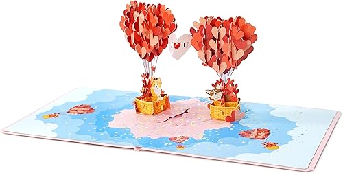 Miniatura 2 de CUTPOPUP - Tarjeta desplegable para el día de San Valentín, tarjeta de aniversario, tarjeta de felicitación 3D emergente en 3D (pareja linda)