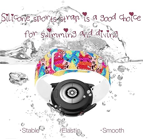 Miniatura 4 de CZHWB Correas navideñas compatibles con Samsung Galaxy Watch ActiveActive 2 de 1.732 pulgadas, 1.575 pulgadas, Galaxy Watch 3 de 1.614 pulgadas,