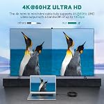 Mini HDMI to HDMI Cable Compatible with Nikon D3500 D3300 D7500 D850 D500, Canon EOS 5D Mark IV, 6D Mark II, 80D, Rebel T6/T7, High-Speed HDMI Adapter Camera to TV Monitor HDMI Cord (9.84FT)