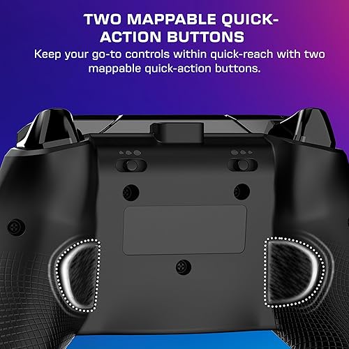 Vista 4 de Turtle Beach Afterglow Wave Wired RGB Gaming Controller - Licensed for Xbox Series X S, Xbox One & Windows PCs - Mappable Buttons, Hall-Effect Hair