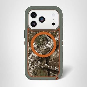 OtterBox iPhone 17 Pro Defender Series Pro XT Clear Case - Realtree - Green Camo - Tough, Rugged & Durable iPhone Case, Snaps on MagSafe