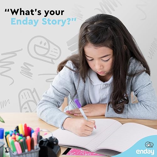 Miniatura 7 de Enday Cuadernos de composición de papel de rayas anchas, fundas de cuaderno de composición de mármol de colores, 100 hojas (200 páginas), libros de