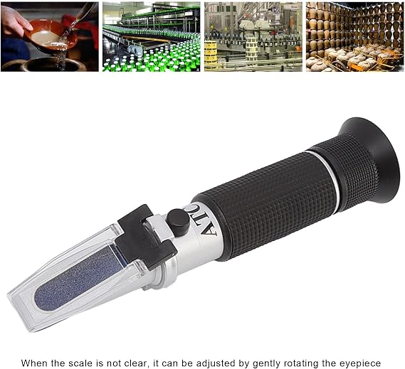 ANGGREK Portable Refractometer, Convenient Use Fast Measurement Accurate Data Salinity Refractometer for Aquarium