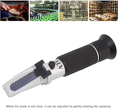 ANGGREK Portable Refractometer, Convenient Use Fast Measurement Accurate Data Salinity Refractometer for Aquarium