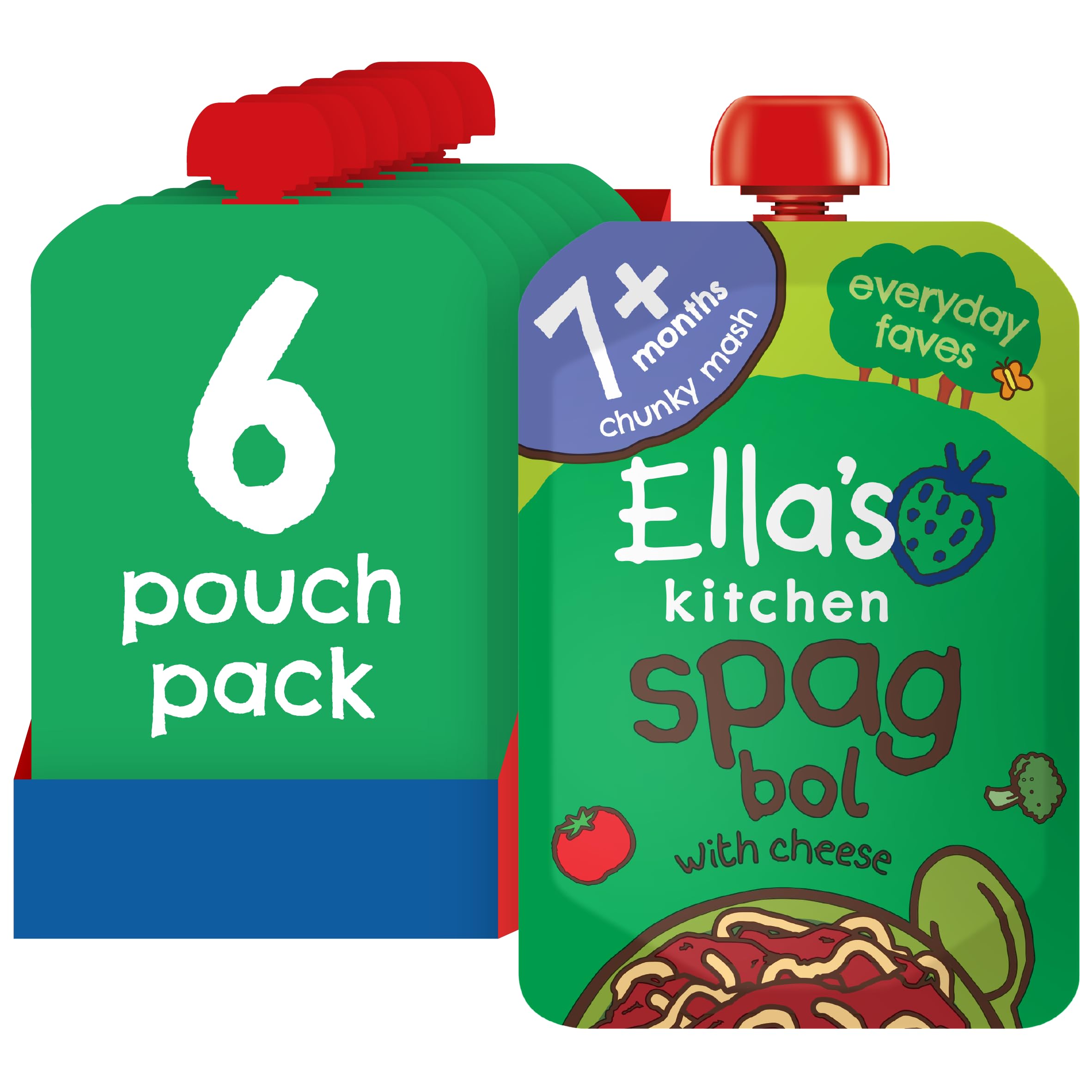 Ella's Kitchen Stage 2 Spaghetti Bolognese 130 g (Pack of 6)