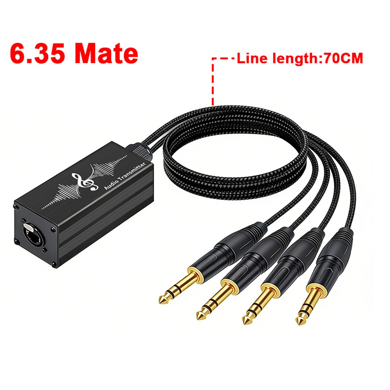 Cable blindado 4 XLR extensor con 4 canales RJ45, 6.35Mate