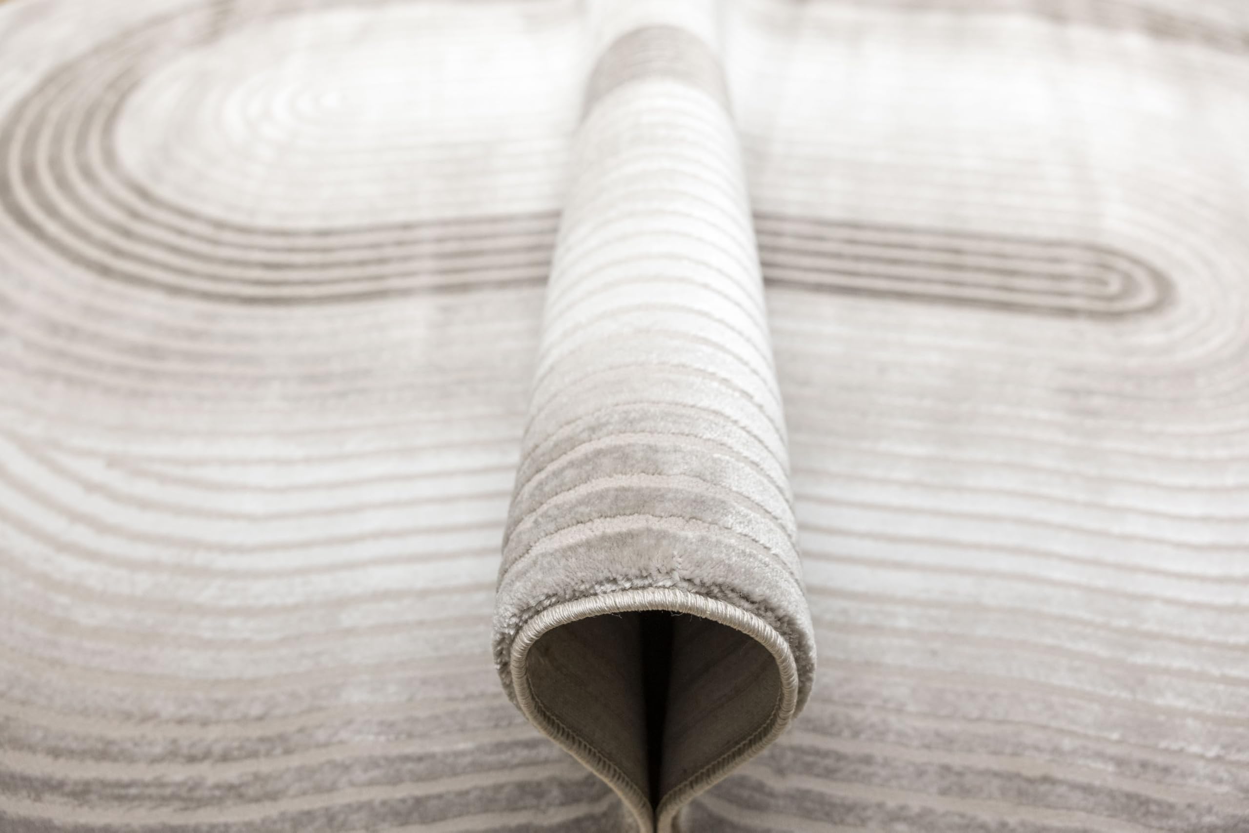 Teppiche Selenne Wohnzimmer, Unregelmäßige Form, Grau, Beige, 80x150 cm,Teppich Schlafzimmer, Tepich Waschbarer, Teppich groß, Bedroom Carpets, Rug The Carpet Living Room, Area Rugs,