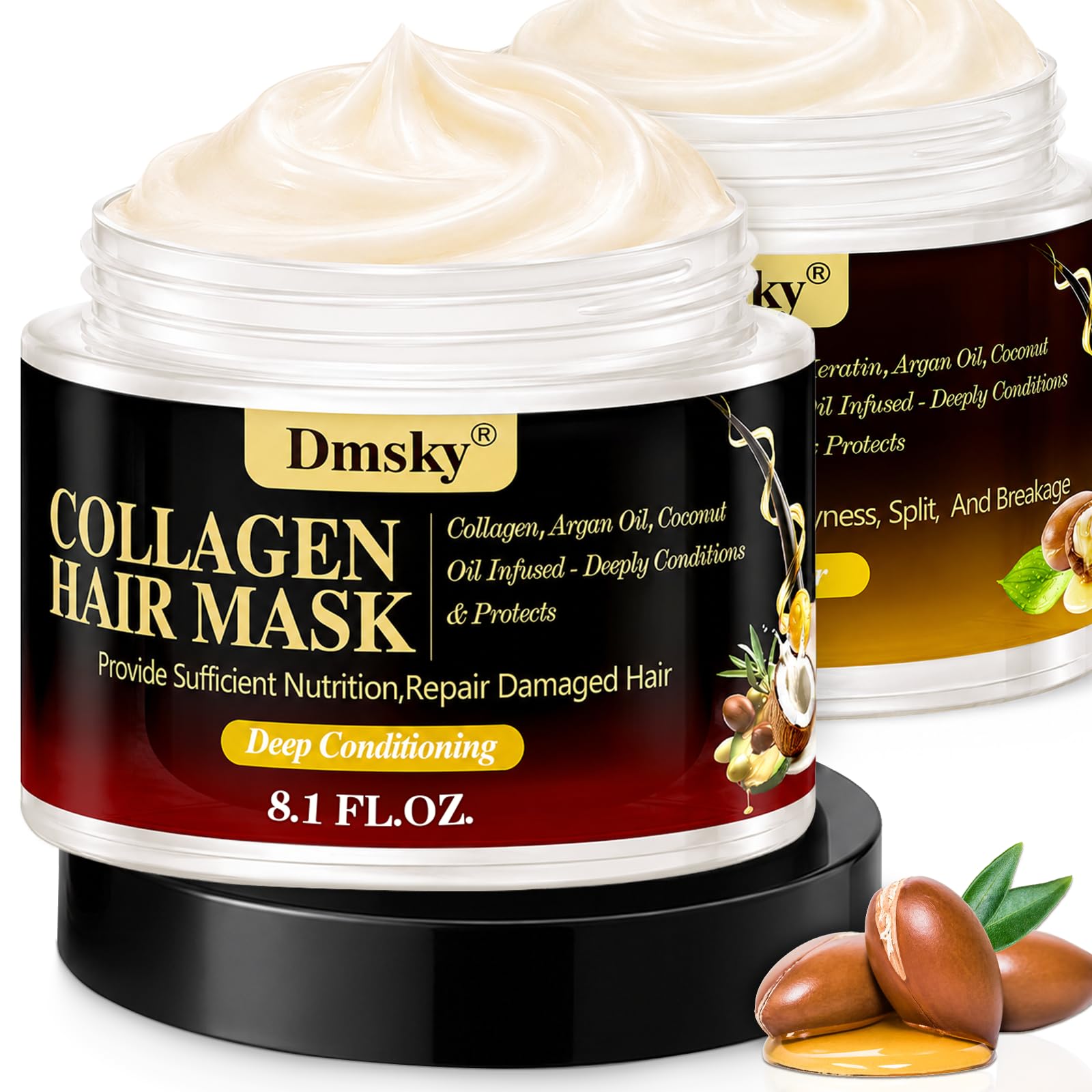 ブラックナチュラルMEGA MOIST HAIR REPAIR 2本セット ヘアケア