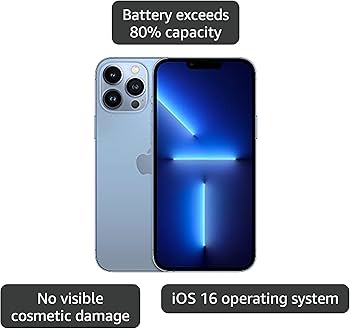Amazon.com: Apple iPhone 13 Pro Max, 512GB, Sierra Blue - Unlocked Amazon.com: Apple iPhone 13 Pro Max, 512GB, Sierra Blue - Unlocked