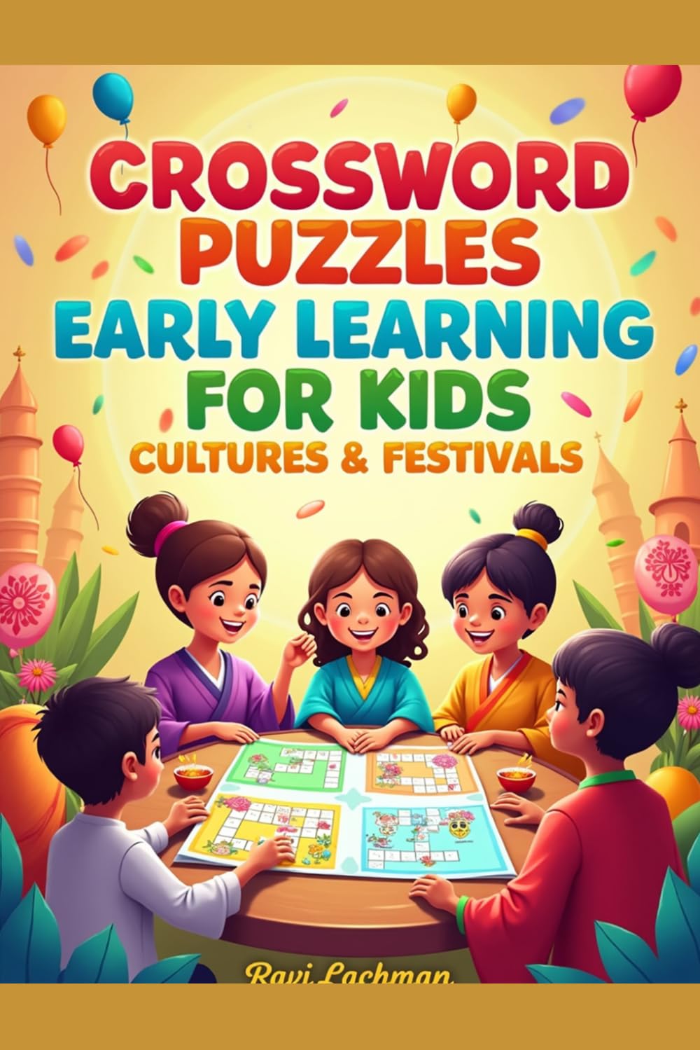 Crossword puzzle early learning for kids cultures & festivals