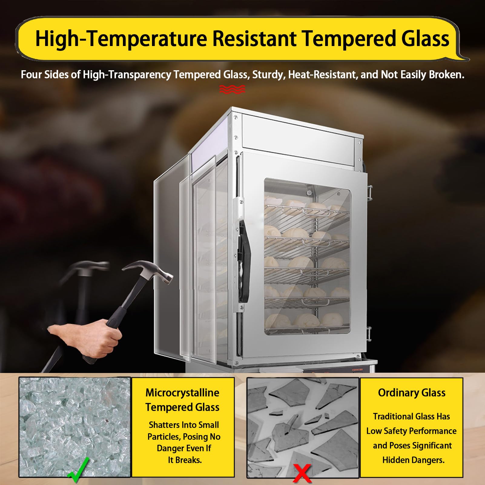 Vitrine Chauffante Commerciale à 5 Niveaux,Chauffe-Plats éLectrique Professionnel,Plage De TempéRature De 30 à 110 ℃,pour Restaurants Et Magasins