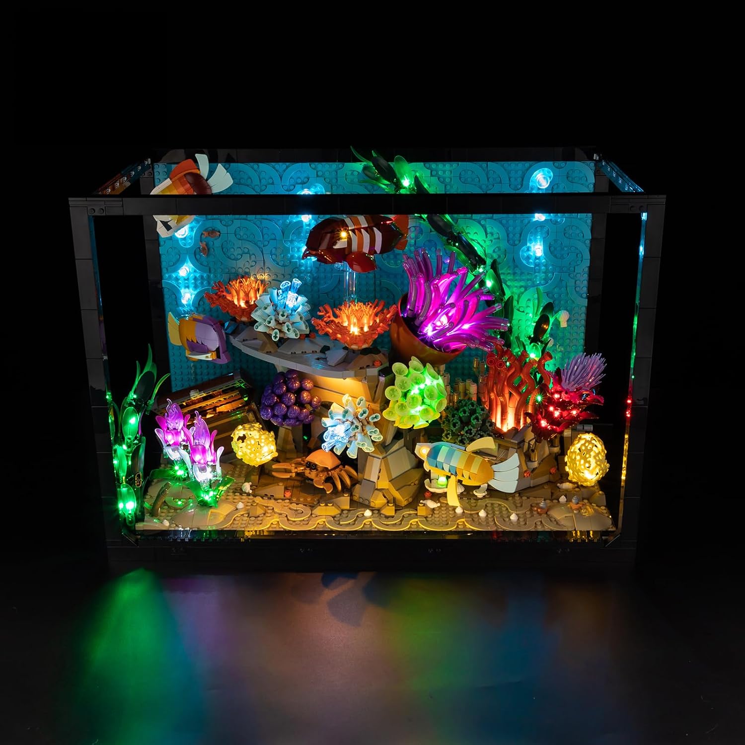 T-Club LED Light Kit for(Tropical Aquarium), Lighting Kit Compatible with Lego 10366 (Only Led Light, Building Block Model not Included) (Touch Edition)