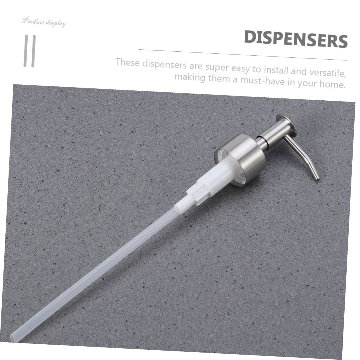 6pezzi Pompa Dispenser Acciaio Inossidabile Per Bottiglie Di Sapone Pompa Per Liquidi Per Bagno e Cucina Design Pressato e Compatto Facile Da Trasportare e Utilizzare Materiale
