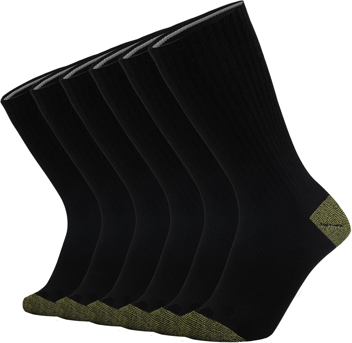 KMM Men Cotton Full Thick Cushion Crew Socks Moisture Control Heavy Duty Work Boot Warm Thermal Wicking Sweat Anti Blisters