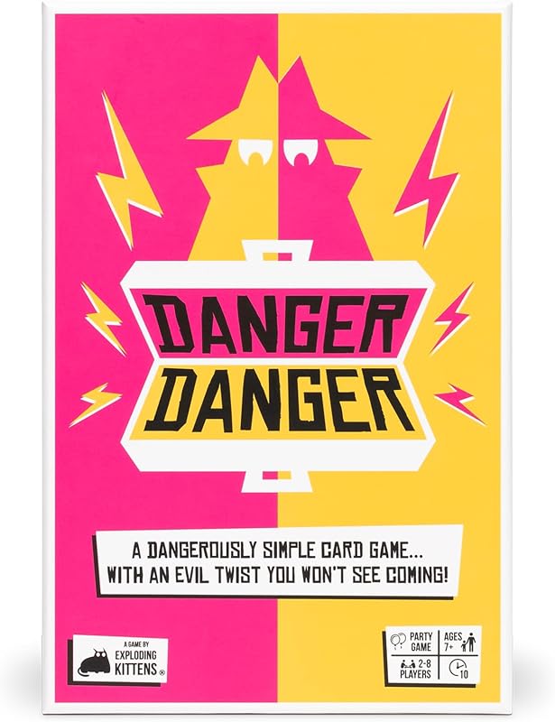 Danger Danger, 2-8 Players, Age 7+ Card Game | Play as fast as you can in 60-second team rounds where quick thinking, timing, and strategy decide the winner.