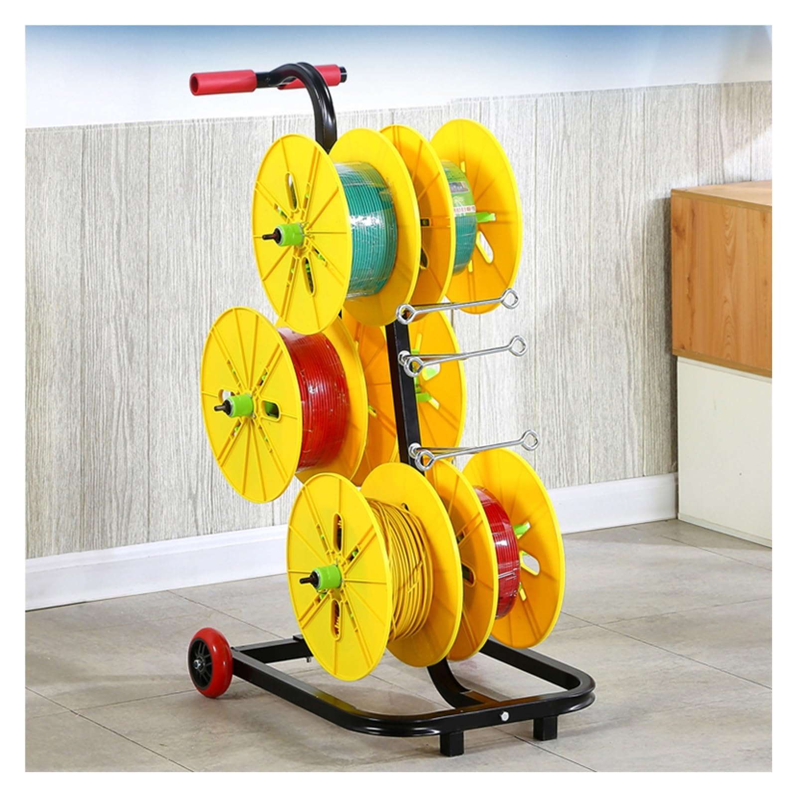 Distributeur de bobines de fil en plastique ABS pour 6 bobines