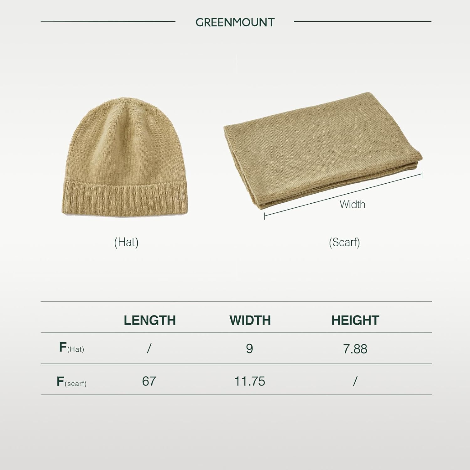 GreenMount Women 100% Pure Cashmere Beanie Hat & Cashmere Scarf Set with Gift Box for Women Winter Plant Dyeing - Image 5